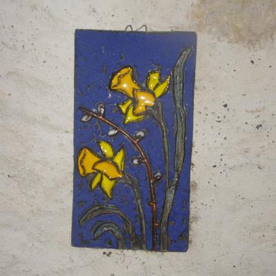 Bas Relief  fleur