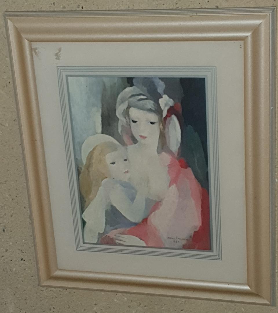 &#34;Valentine-1928&#34; par Marie Laurencin - dim. 34 x40 cm Prix: 75,00 €uros